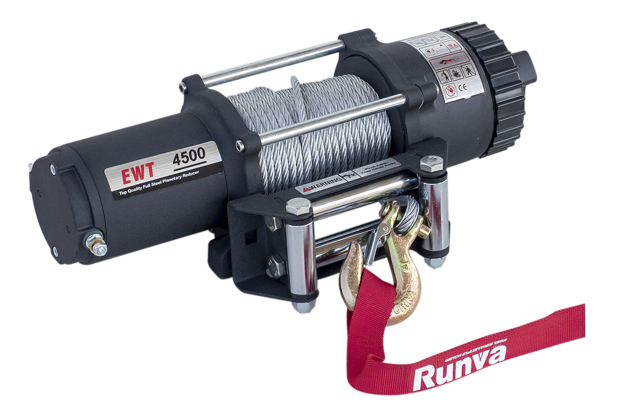 RUNVA Лебёдка электрическая 12V Runva EWT4500A 2041 кг