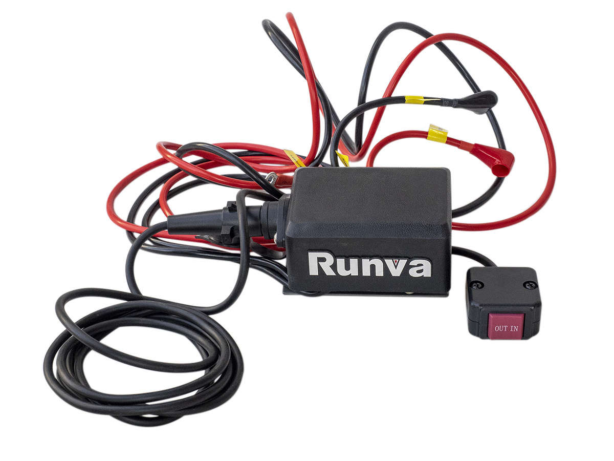 RUNVA Лебёдка электрическая 12V Runva EWT4500ASR 2041 кг (синтетический трос)