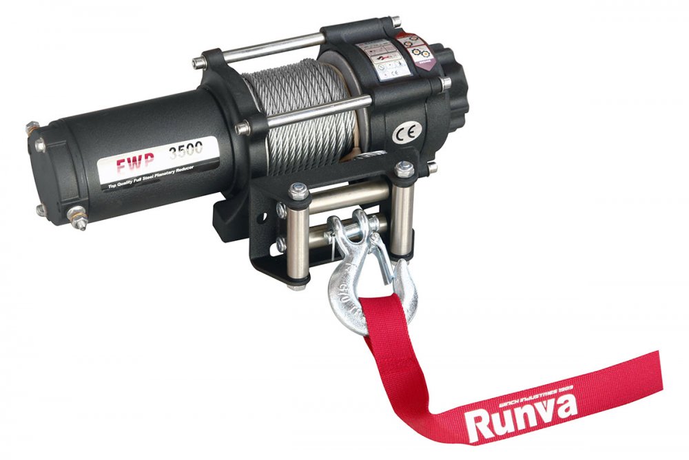 RUNVA Лебёдка электрическая 12V Runva 3500A lbs 1588 кг