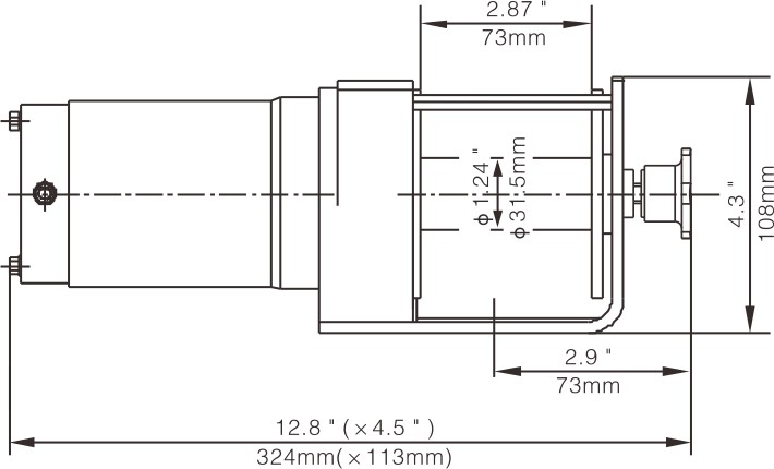 RUNVA Лебёдка электрическая 12V Runva EWX3000A 1361 кг
