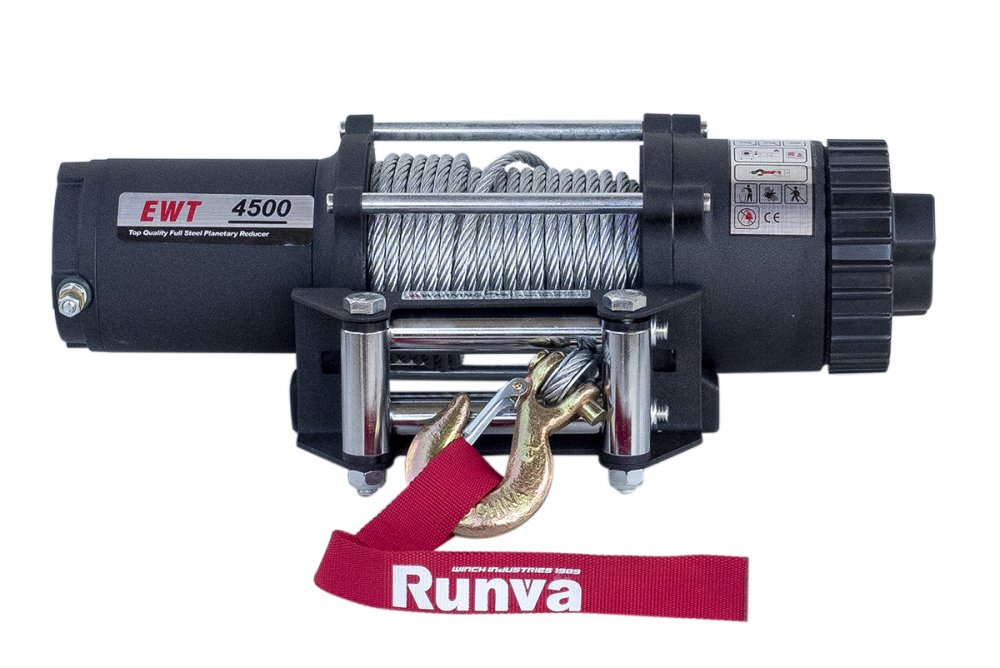 RUNVA Лебёдка электрическая 12V Runva EWT4500A 2041 кг