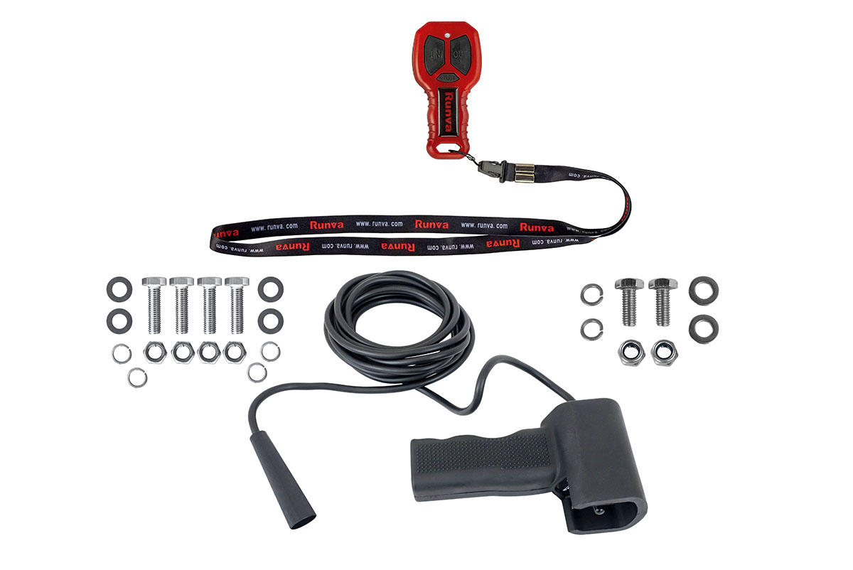 RUNVA Лебёдка электрическая 24V Runva EWB25000S24V влагозащищенная, стальной трос