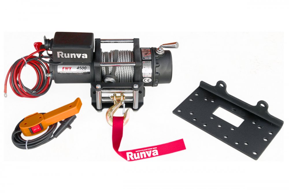 RUNVA Лебёдка электрическая 12V Runva EWX4500U 2040 кг