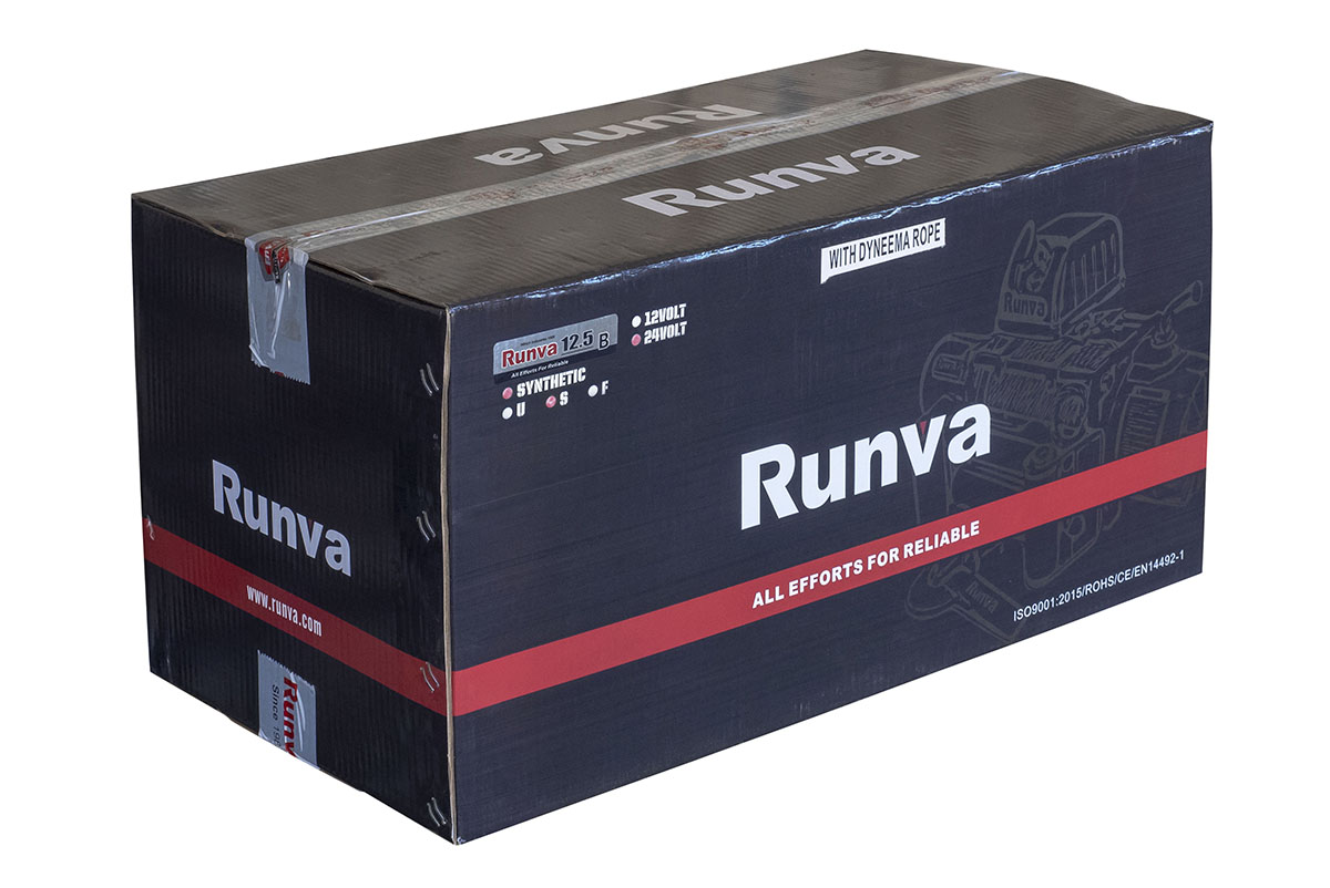 RUNVA Лебёдка электрическая 12V Runva EWV9500S 4350 кг (стальной трос)