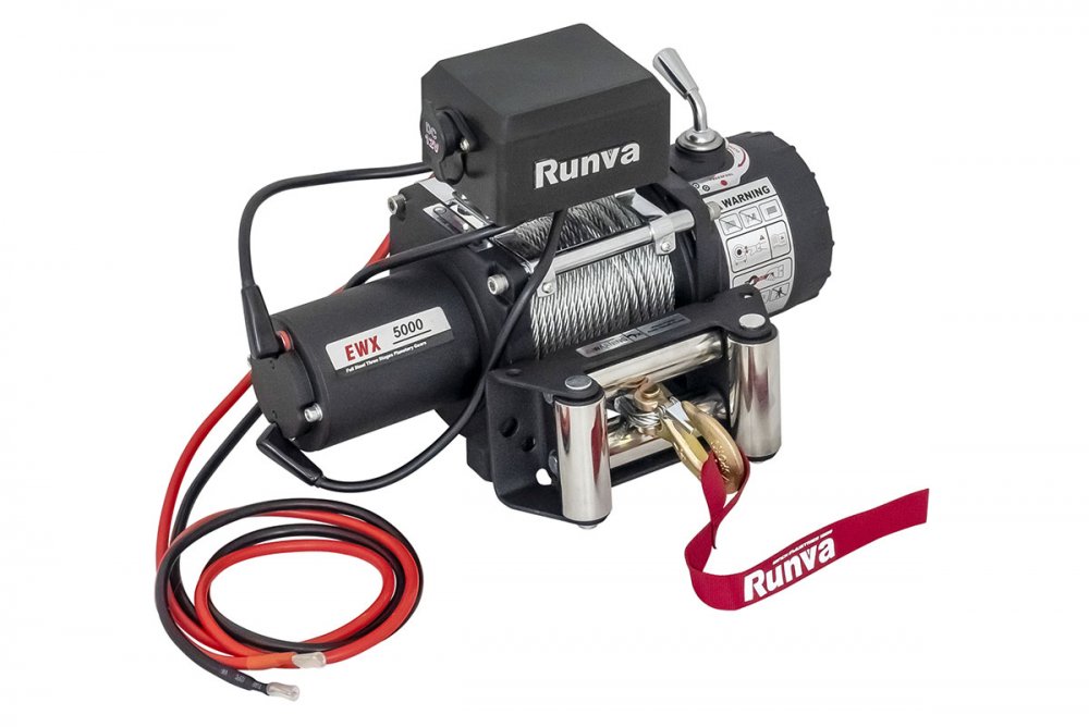 RUNVA Лебёдка автомобильная электрическая 12V Runva EWX5000S 2268 кг