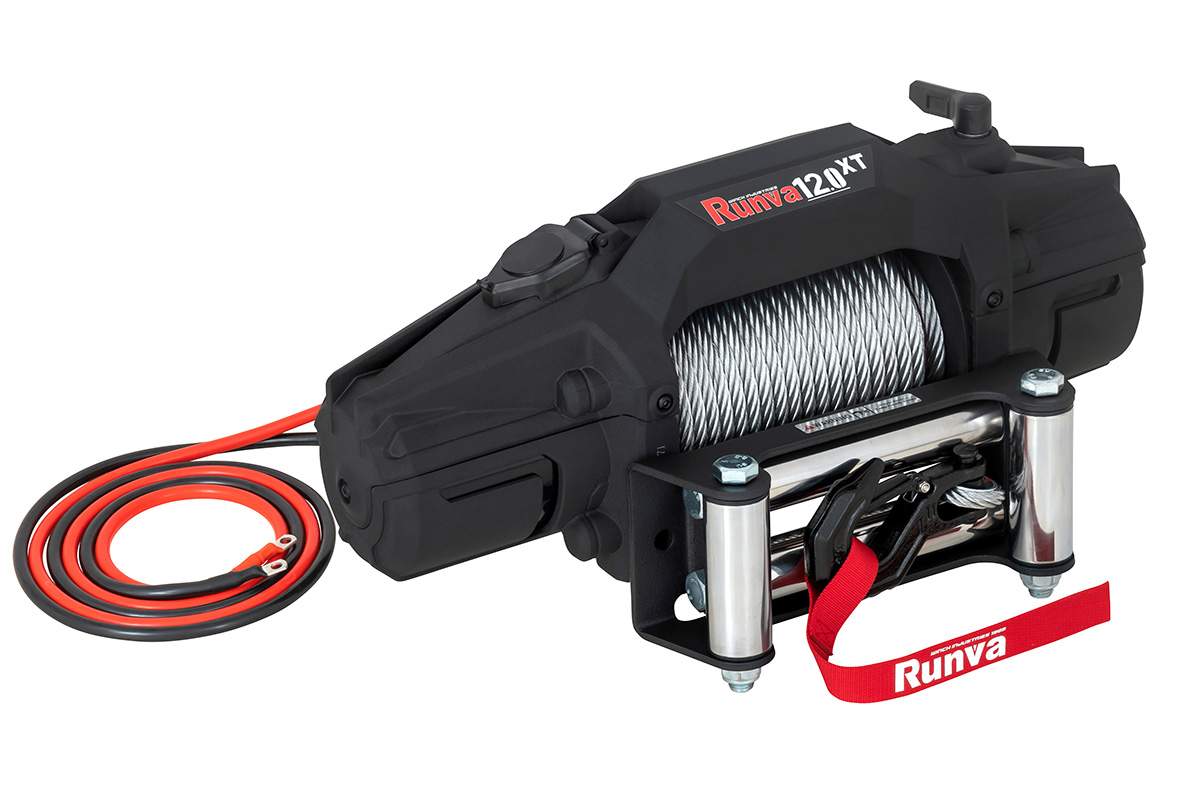 RUNVA Лебёдка автомобильная электрическая 12V Runva EWXT12000F 5443 кг стальной трос