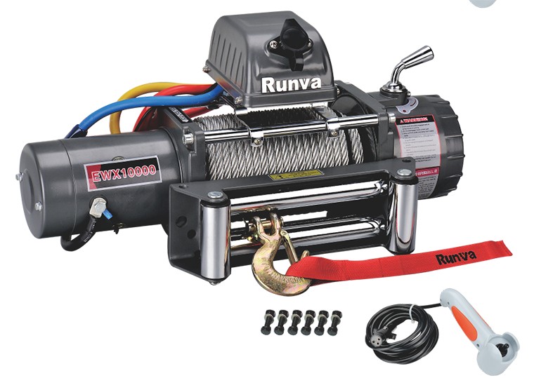 RUNVA Лебёдка автомобильная электрическая 12V Runva EWX10000S 4500 кг