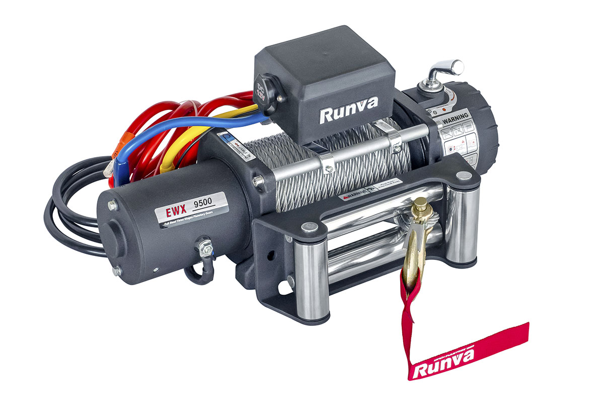 RUNVA Лебёдка автомобильная электрическая 12V Runva EWX9500S 4350 кг