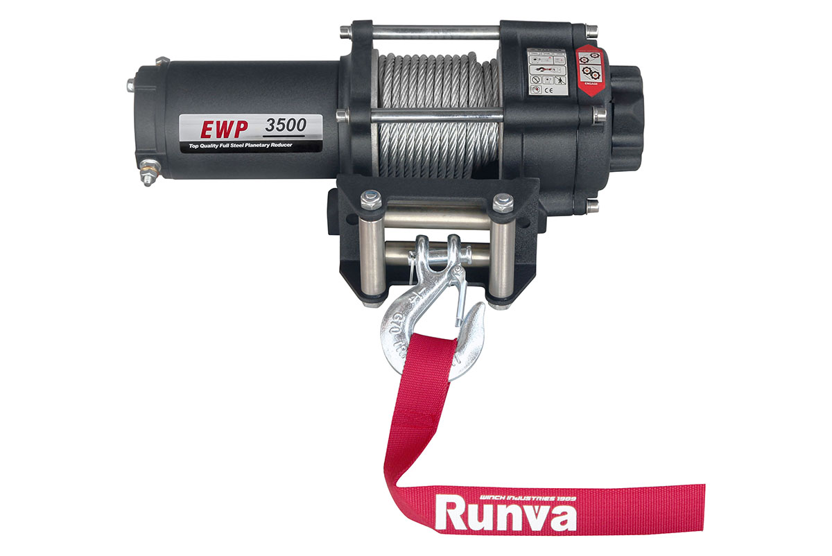 RUNVA Лебёдка электрическая 12V Runva 3500A lbs 1588 кг