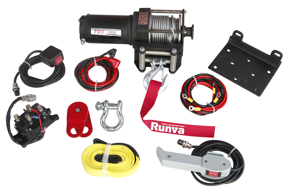 RUNVA Лебёдка электрическая 12V Runva EWX3000A 1361 кг