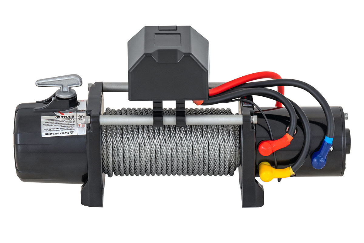 RUNVA Лебёдка автомобильная электрическая 12V Magnum 9000 lbs 4200 кг (стальной трос)