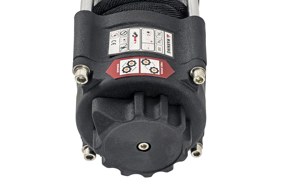 RUNVA Лебёдка электрическая 12V Runva 3500A lbs 1588 кг (синтетический трос)