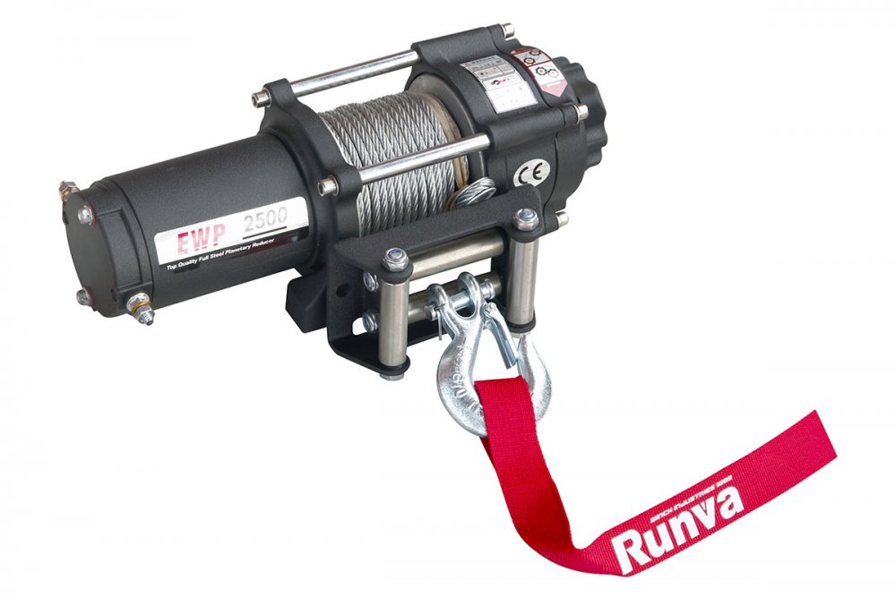 RUNVA Лебёдка электрическая 12V Runva 2500 lbs 1140 кг