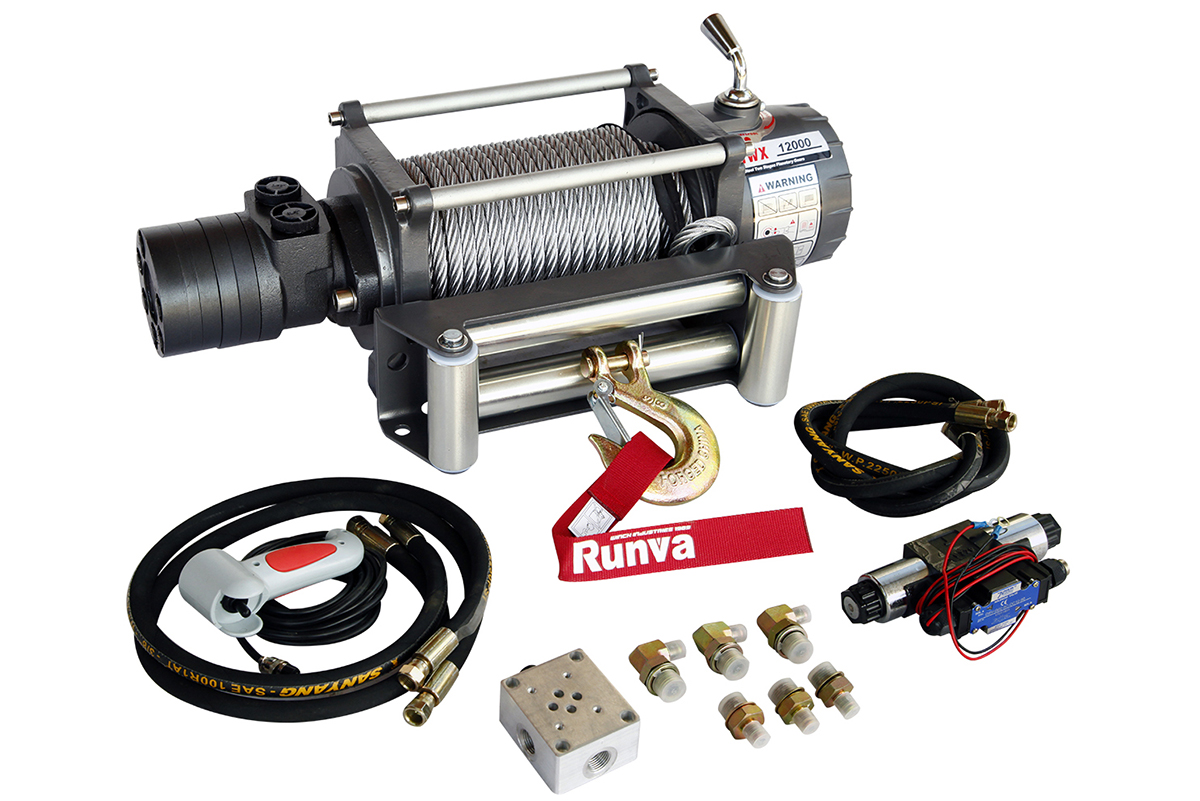 RUNVA Лебёдка гидравлическая Runva 12000 lbs 5443 кг