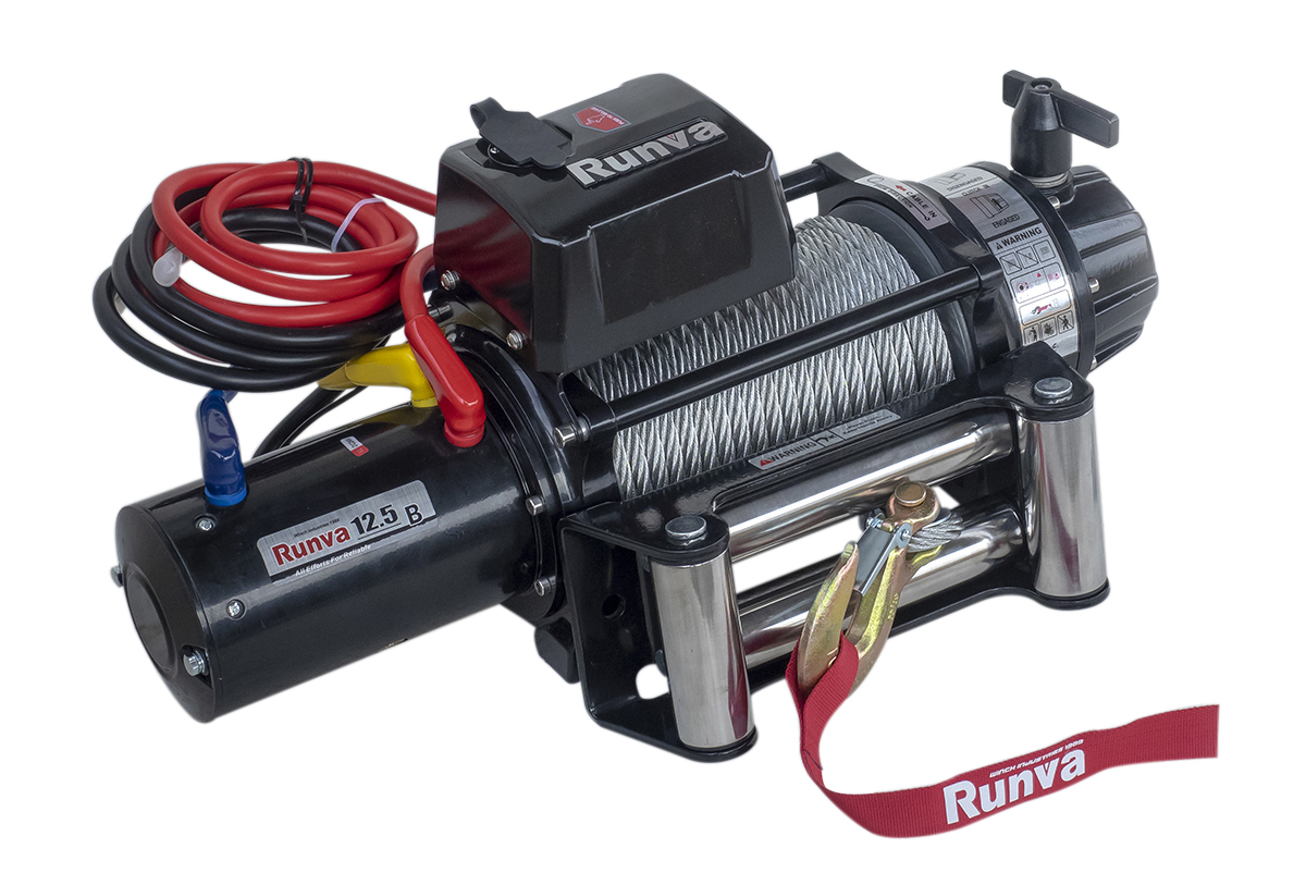 RUNVA Лебёдка электрическая 24V Runva EWB12500S24V 5670 кг (влагозащищенная)