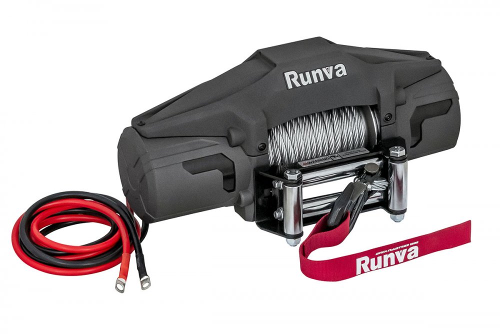 RUNVA Лебёдка автомобильная электрическая 12V Runva EWV6000F 2722 кг (стальной трос)